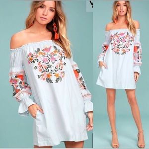EUC Free People Fleur Du Juor Mini Dress.